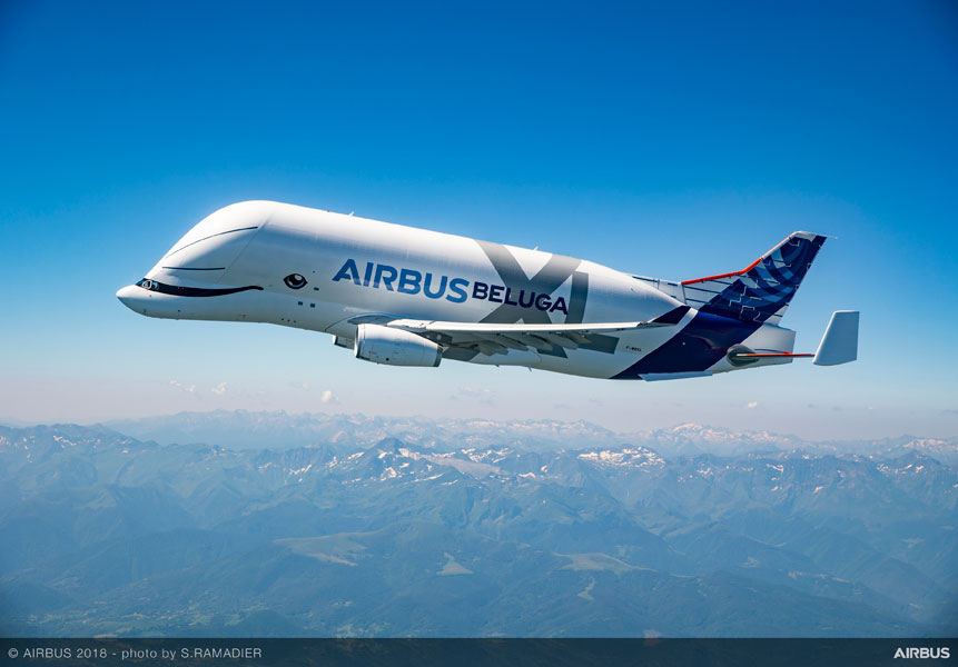 エアバスの新しい シロイルカ 初めての空へ 巨大輸送機ベルーガxl初飛行 18年7月21日 Biglobeニュース