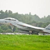 地上滑走するF-15DJ