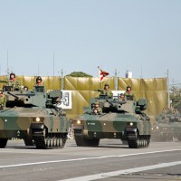普通科部隊の89式装甲戦闘車
