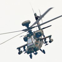 AH-64Dの飛行展示
