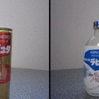 天空の城ラピュタのジュースの空き缶＆空き瓶