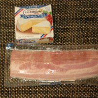カマンベールチーズのベーコン包み材料