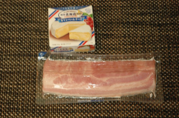 カマンベールチーズのベーコン包み材料