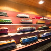 展示されている鉄道模型