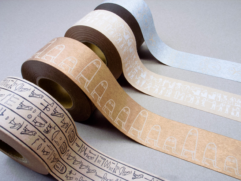 古代エジプトのヒエログリフあしらった『エジプシャンクラフトテープ』が超限定販売！あまりに数が少ないのでもっと増やしてと直訴してみた