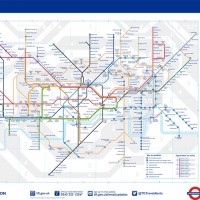 こちらが本来のロンドン地下鉄路線図