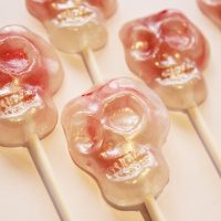 Bloody skull Halloween lollipops　-グァバ味