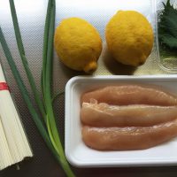レモン素麺の材料