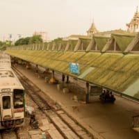 岐阜の方向幕がある列車（ヤンゴン中央駅にて撮影・しろくまさん＠@shirokuma_ed452提供