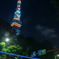 なんか変な東京タワーの夜景