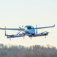 飛行中のPAV試作機（Image：Boeing）