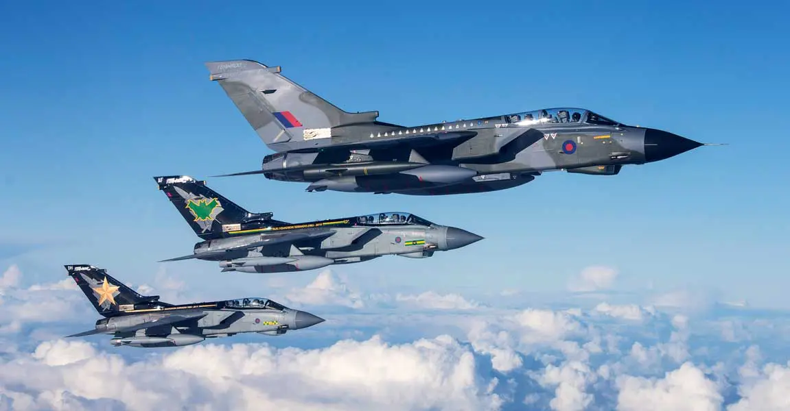 2022年のクリスマスの特別な衣装 英空軍 戦闘機 トーネード トルネード