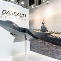 2018年のEURONAVALで展示されたFCASの模型（画像：Dassault Aviation-V. Almansa）