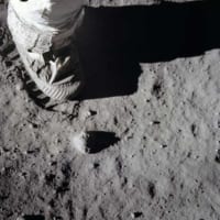 月に記した足跡（Image：NASA）
