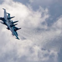 Su-35の飛行展示（Image：ロシア国防省）