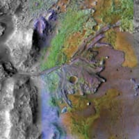 Mars 2020ローバーの着陸予定地点Jezeroクレーター（Image：NASA）
