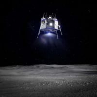 月面へ着陸するブルームーン・ルナランダー（Image：Blue Origin）
