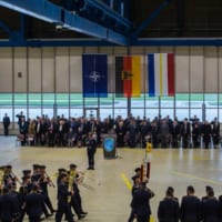ロストック＝ラーゲ基地で行われたWIC卒業式（Foto：Luftwaffe）