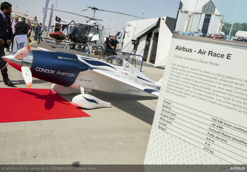 エアバスが支援する電動飛行機レース「エアレースE」2020年シーズン参戦の8チーム決まる