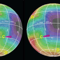 エウロパ表面のエネルギー分布（Image：NASA）