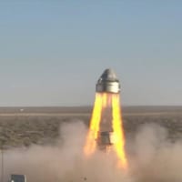 ボーイング「スターライナー」打ち上げ時緊急脱出試験（Image：NASA JSC／Boeing）