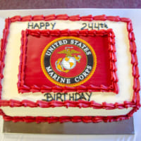 アフリカ空陸緊急即応特務部隊の海兵隊創設記念日ケーキ（Image：USMC）