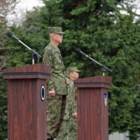 式典での日米演習部隊長（Image：U.S.Army）