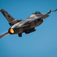 レッドフラッグ16-3での第64仮想敵飛行隊のF-16C（Image：USAF）