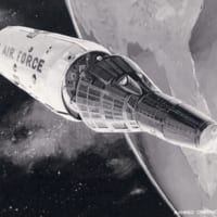 有人軌道実験室（MOL）のイラスト（Image：USAF）