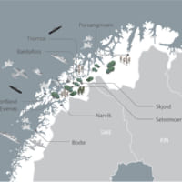 「コールド・レスポンス2020」の訓練地域（Image：ノルウェー国防省）