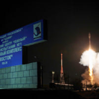 上昇していくソユーズロケット（Image：Roscosmos）