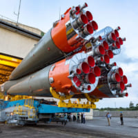 ギアナ宇宙センターでのソユーズロケット（Image：ESA／CNES／Arianespace）