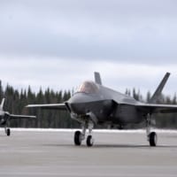 アラスカ州イールソン空軍基地に到着した第356戦闘飛行隊F-35Aの第1陣（Image：USAF）
