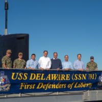 2019年10月のアメリカ下院による潜水艦デラウェアの視察（Image：U.S.Navy）