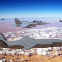 F/A-18Fと連携して飛ぶロイヤル・ウィングマンの想像図（Image：Boeing）