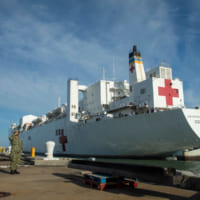 母校ノーフォークに帰還した病院船コンフォート（Image：U.S.Navy）