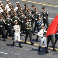 パレードに参加した中国人民解放軍（Image：ロシア国防省）