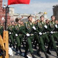 兵士の行進（Image：ロシア国防省）