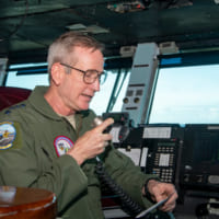 空母トルーマンで訓練を指揮するオショーネシーNORTHCOM司令官（Image：U.S.Navy）