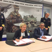 オランダとベルギーの合意文書調印式（Image：オランダ国防省）