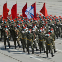 クビンカでのパレード訓練（Image：ロシア国防省）