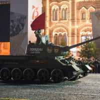 戦勝75周年のマーキングが施されたT-34（Image：ロシア国防省）