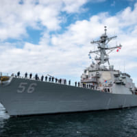2019年10月28日試験航海に出発する駆逐艦ジョン・S・マケイン（Image：U.S.Navy）
