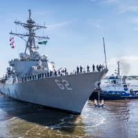 サンディエゴへと出港するフィッツジェラルド（Image：U.S.Navy）