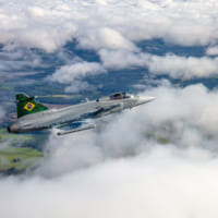 飛行するブラジル空軍グリペンE（Image：SAAB）