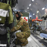 患者搬送中のKC-46機内（Image：USAF）