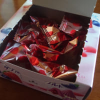 中には個包装されたチョコレートが7つ。