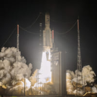 4K8K放送衛星BSAT-4bの打ち上げ（Image：CNES／Arianespace／ESA）
