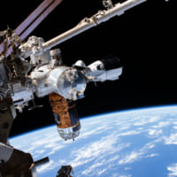 国際宇宙ステーションにドッキングしたクルードラゴン（Image：NASA）