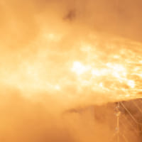燃焼中のGEM-63XLノズル（Image：Northrop Grumman）